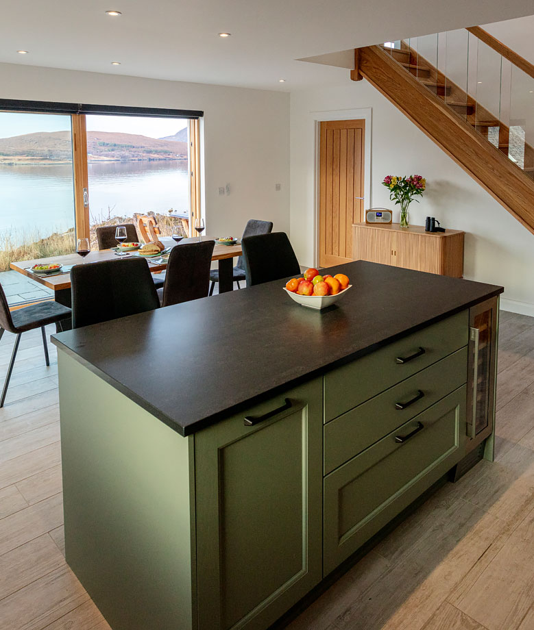 The Otters - Kitchen Island / Wine Fridge